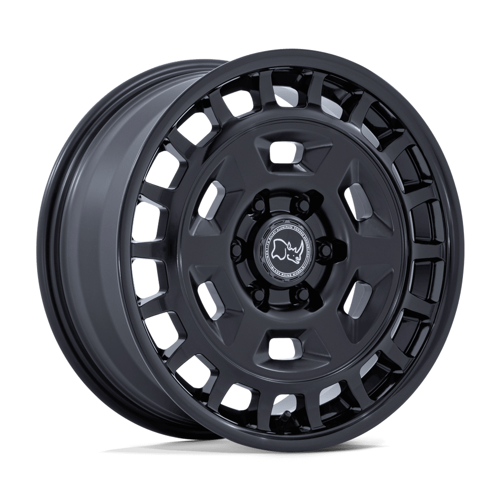 Black Rhino ROVER Matte Black W/ Gloss Black Lip wheel view 4