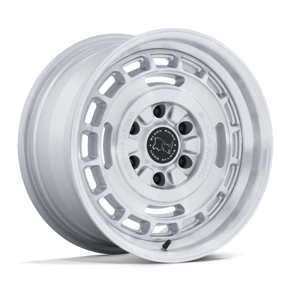 Black Rhino VAGABOND Gloss Silver W/ Machined Face wheel view 4