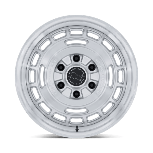 Black Rhino VAGABOND Gloss Silver W/ Machined Face wheel view 3