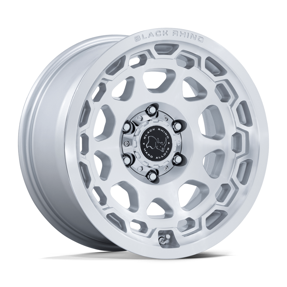 Black Rhino CONGO Gloss Silver W/ Machined Face wheel view 4
