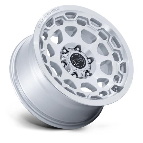 Black Rhino CONGO Gloss Silver W/ Machined Face wheel view 2