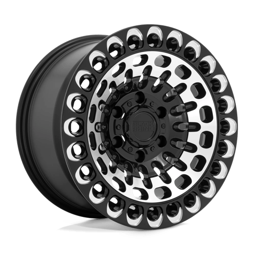 Black Rhino LABYRINTH Gloss Black W Mach Face & Mill wheel
