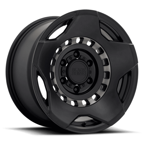 Black Rhino MUZZLE Matte Black W/ Mach Tint Ring wheel
