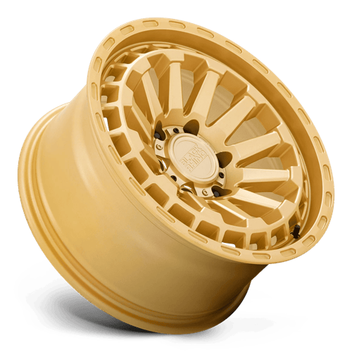 Black Rhino RAID Gold wheel view 2