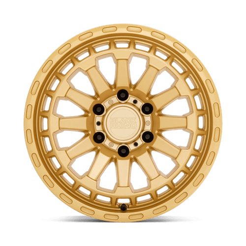 Black Rhino RAID Gold wheel view 3