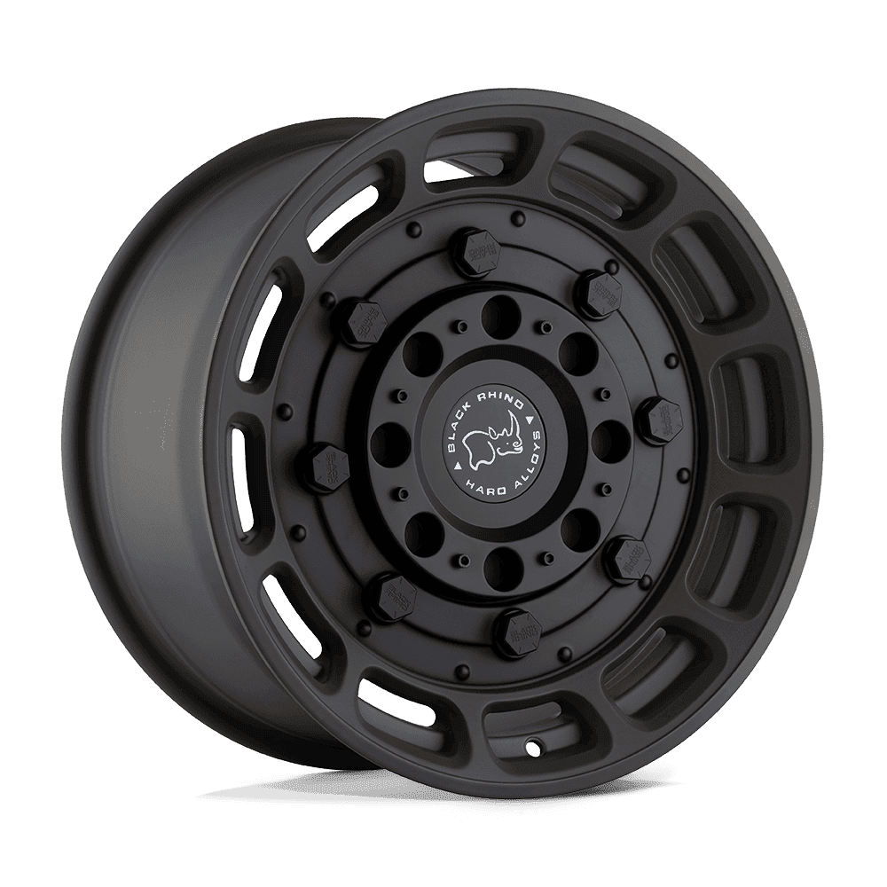 Black Rhino WARTHOG Matte Od Green W/ Black Center wheel view 4