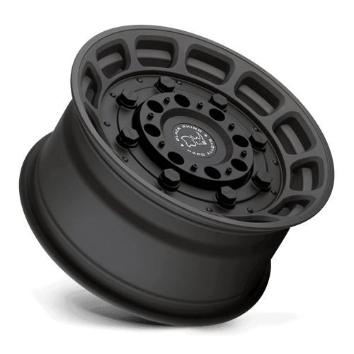 Black Rhino WARTHOG Matte Od Green W/ Black Center wheel view 2