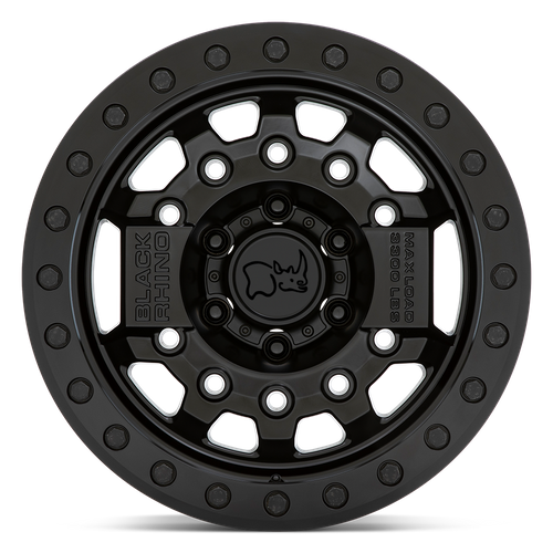 Black Rhino AVENGER BEADLOCK Matte Black W/ Black Hardware wheel view 3