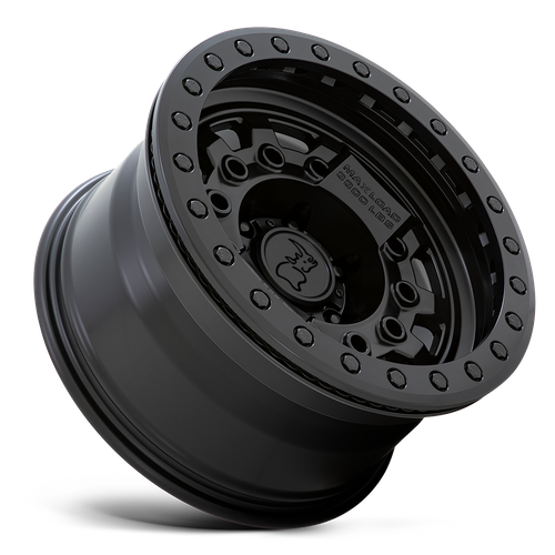 Black Rhino AVENGER BEADLOCK Matte Black W/ Black Hardware wheel view 2