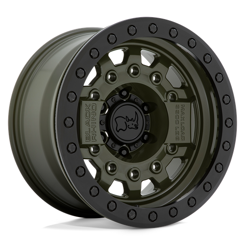 Black Rhino AVENGER BEADLOCK Olive Drab Green Blk Hardware wheel