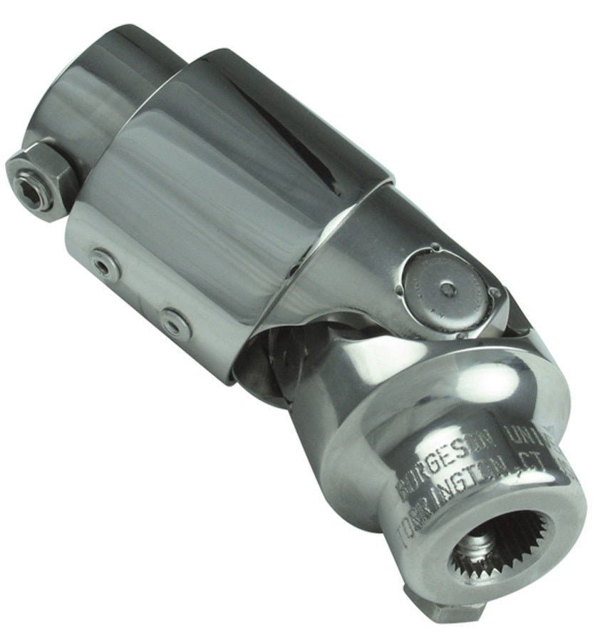 Borgeson Steering U-Joint / Vibra tion Damper Polished Sta