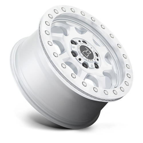 Black Rhino VENTURE BEADLOCK Gloss Silver W/ Machined Face wheel view 2