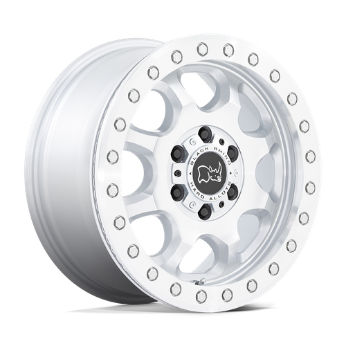 Black Rhino VENTURE BEADLOCK Gloss Silver W/ Machined Face wheel