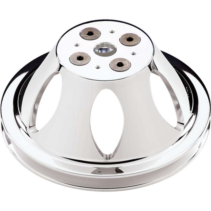 Billet Specialties Polished BBC 1 Groove Upper Pulley