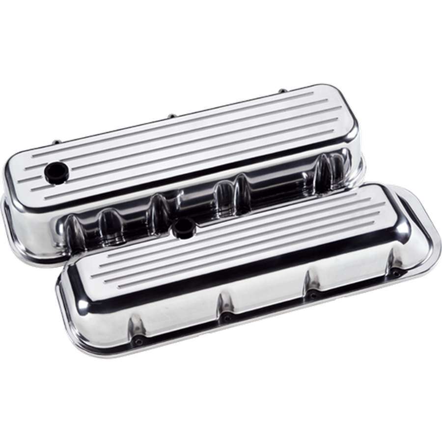Billet Specialties BBC Tall Valve Covers Ball Milled