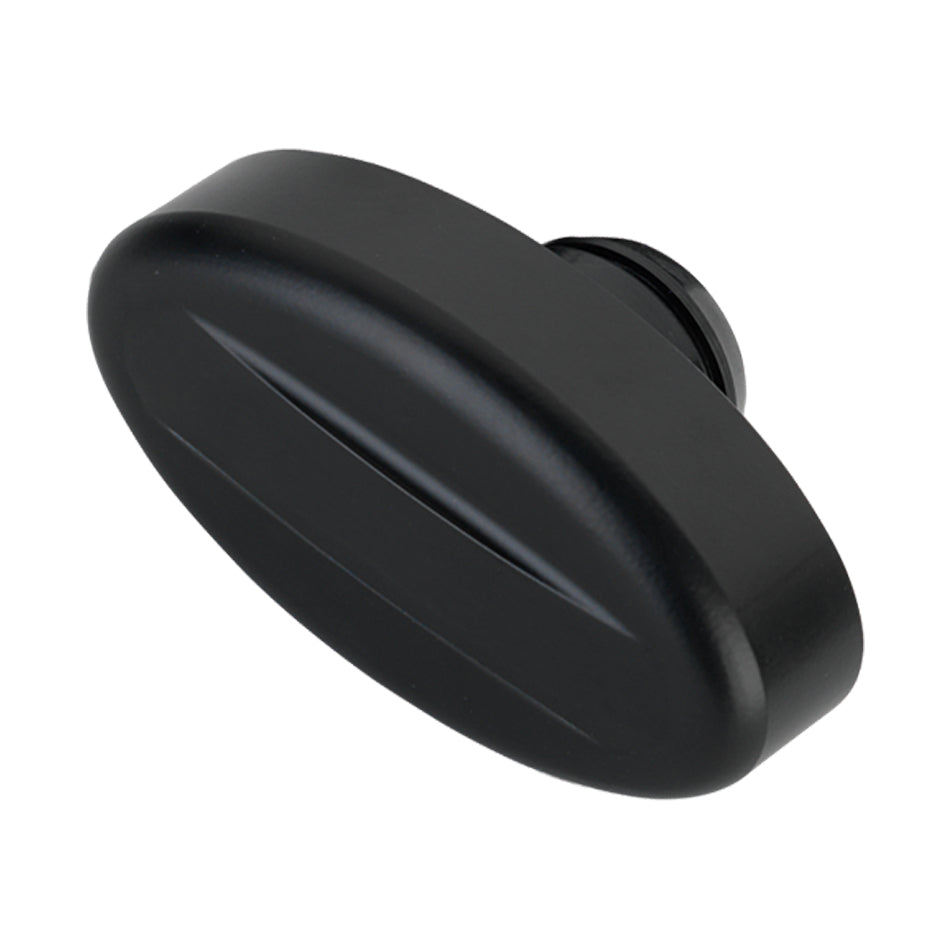 Billet Specialties Breather Retro Plain Black 1-1/4in Hole