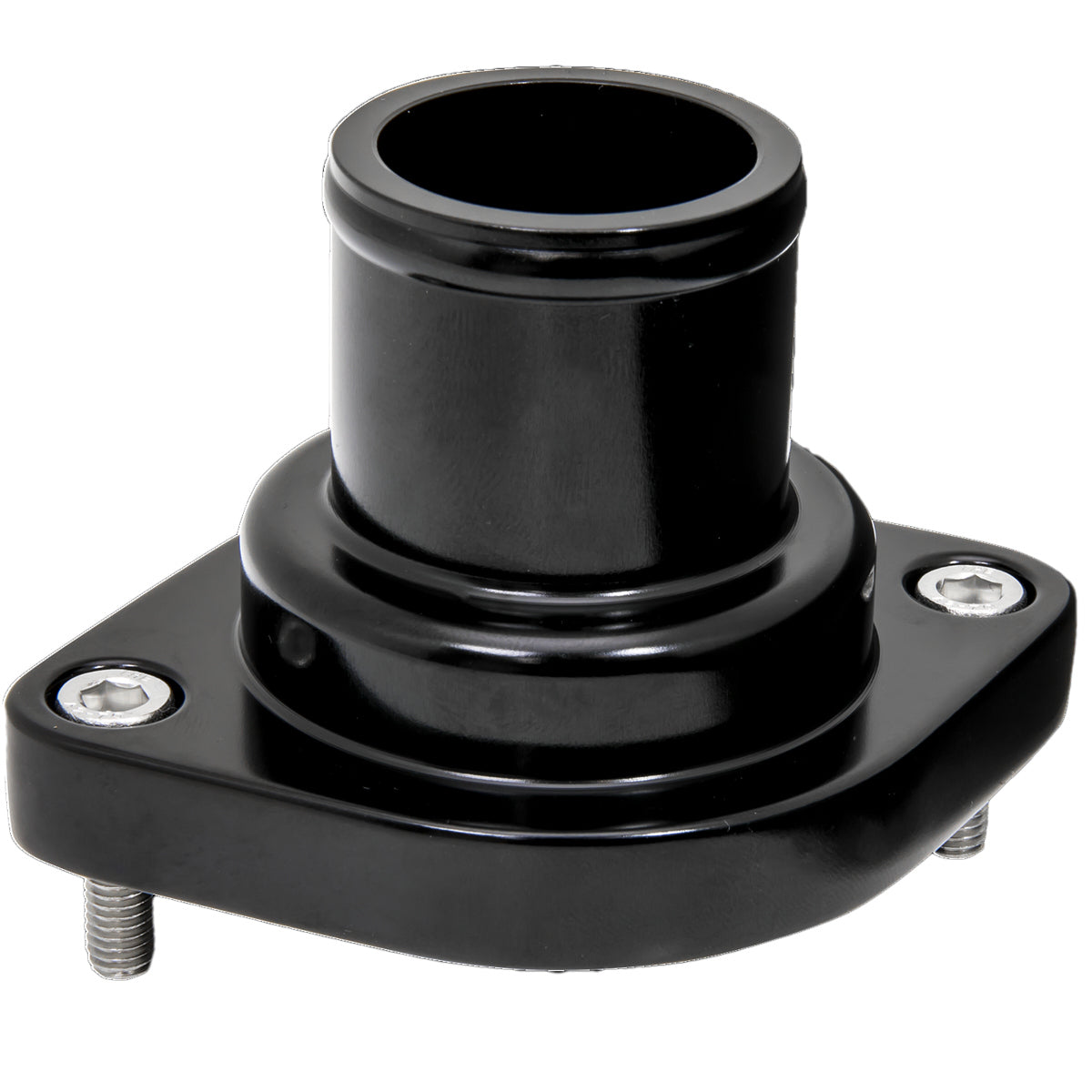 Billet Specialties Thermostat Housing Strai ght LS 10-Up Black