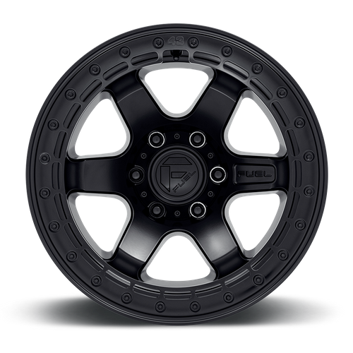 Fuel BLOCK BEADLOCK Matte Black W/ M-Black Ring wheel view 3