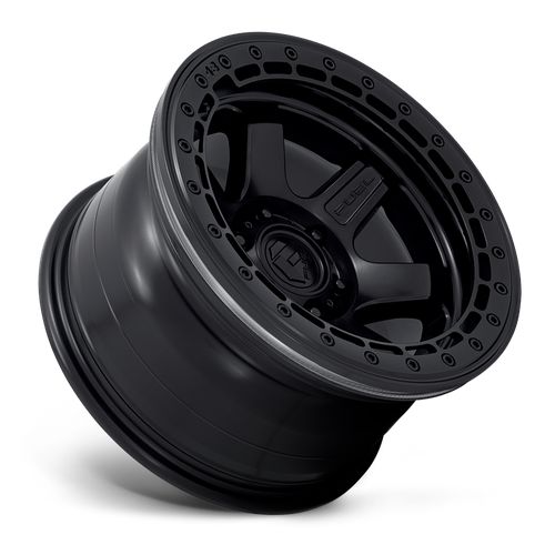 Fuel BLOCK BEADLOCK Matte Black W/ M-Black Ring wheel view 2