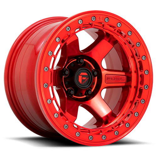 Fuel BLOCK BEADLOCK Candy Red W/ Candy Red Ring wheel