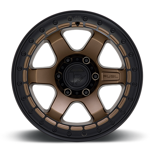 Fuel BLOCK BEADLOCK Matte Bronze W/ M-Black Ring wheel view 3