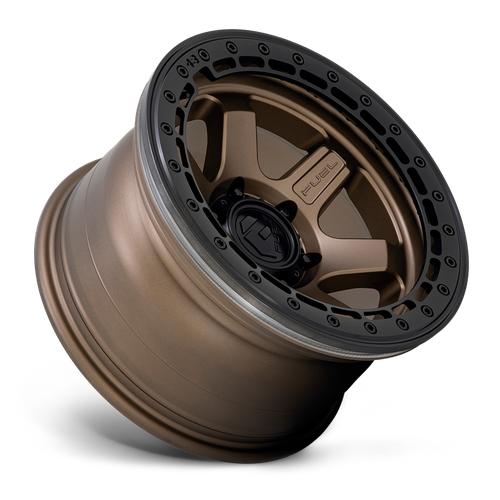 Fuel BLOCK BEADLOCK Matte Bronze W/ M-Black Ring wheel view 2
