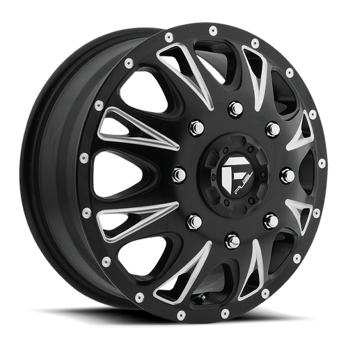 Fuel THROTTLE Matte Black Milled wheel