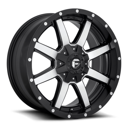 Fuel MAVERICK Matte Black Machined wheel