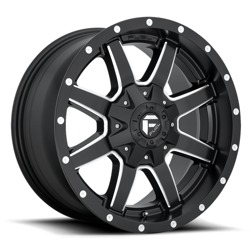 Fuel MAVERICK Matte Black Milled wheel view 4