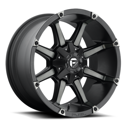Fuel COUPLER Matte Black Double Dark Tint wheel view 2