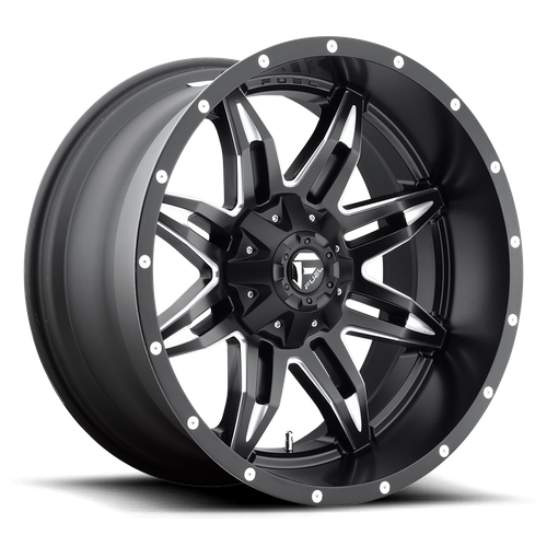 Fuel LETHAL Matte Black Milled wheel
