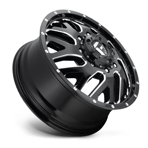 Fuel TRITON Gloss Black Milled wheel view 4