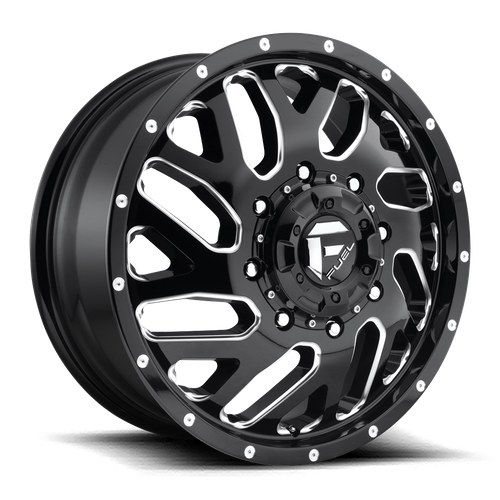Fuel TRITON Gloss Black Milled wheel view 3