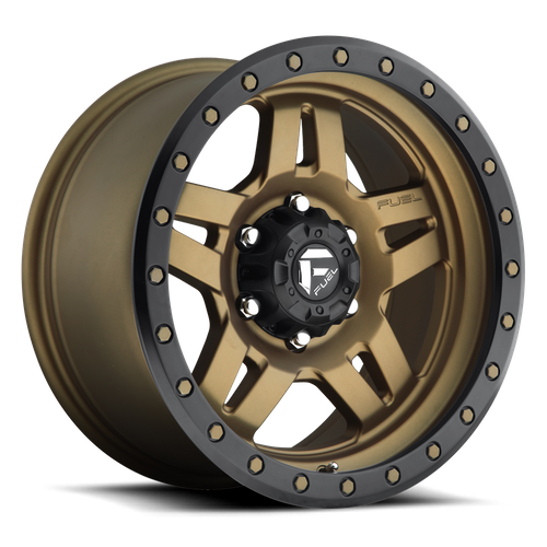 Fuel ANZA Matte Bronze Black Bead Ring wheel view 2