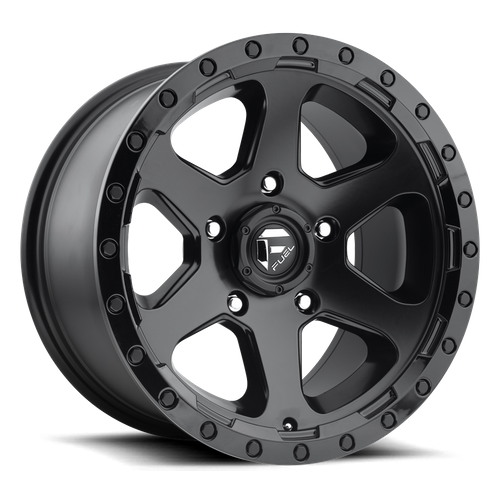 Fuel RIPPER Matte Black Gloss Black Lip wheel