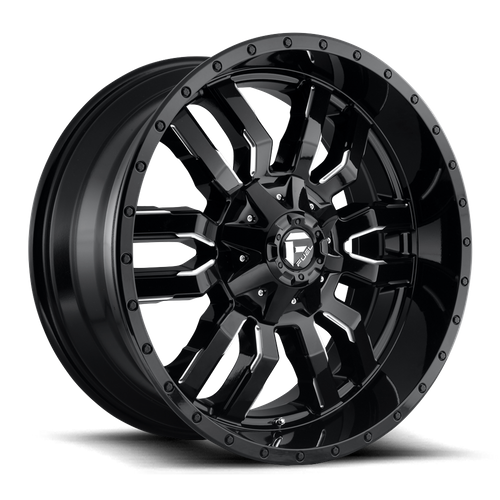 Fuel SLEDGE Gloss Black Milled wheel
