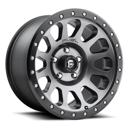 Fuel VECTOR Matte Gunmetal Black Bead Ring wheel view 2