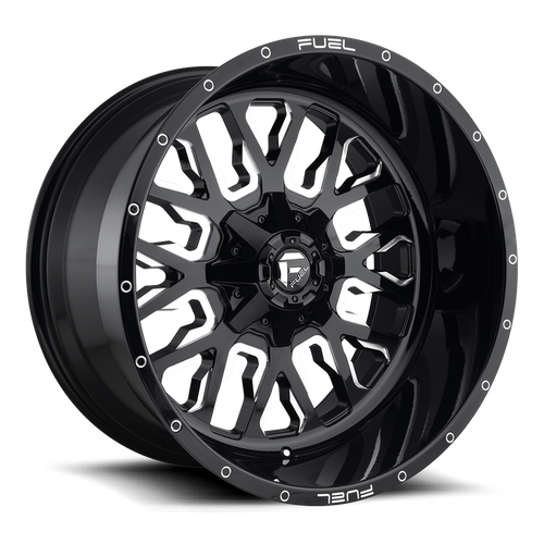 Fuel STROKE Gloss Black Milled wheel