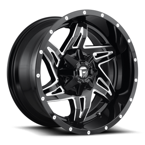 D613 20X10 5X4.5/5.0 GL-BLK-MIL -18MM