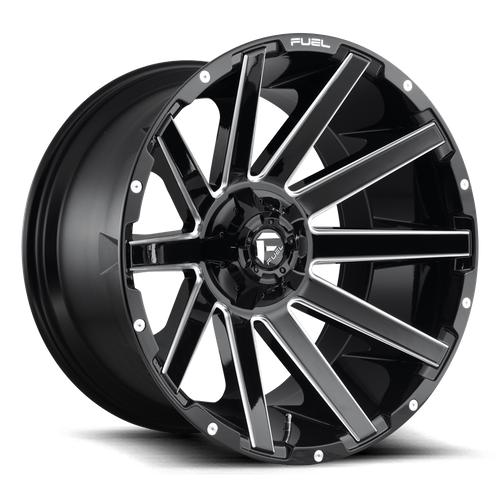 Fuel CONTRA Gloss Black Milled wheel