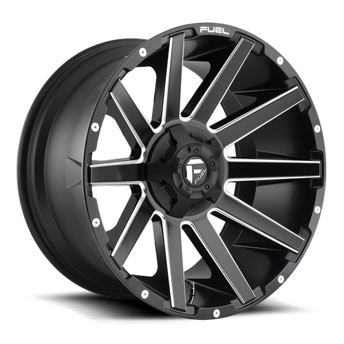 Fuel CONTRA Matte Black Milled wheel