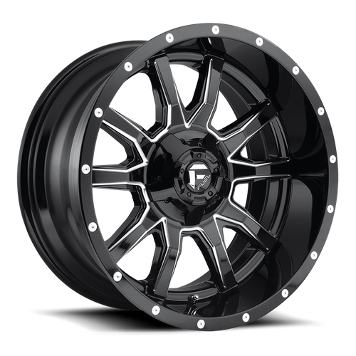 Fuel VANDAL Gloss Black Milled wheel
