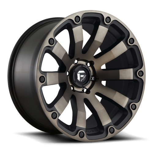 Fuel DIESEL Matte Black Double Dark Tint wheel