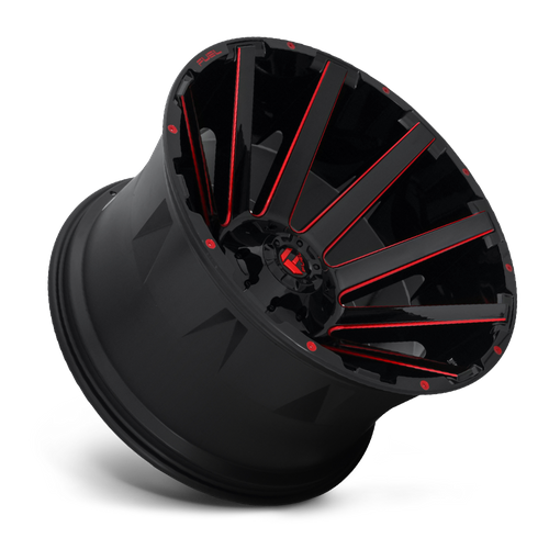 Fuel CONTRA Gloss Black Red Tinted Clear wheel view 4