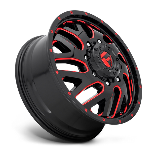 Fuel TRITON Gloss Black Red Tinted Clear wheel view 2