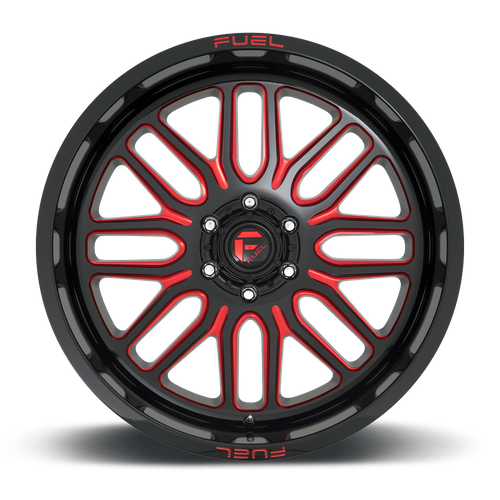 Fuel IGNITE Gloss Black Red Tinted Clear wheel view 3