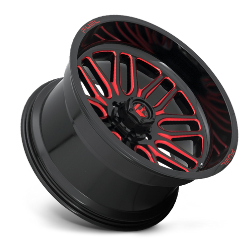 Fuel IGNITE Gloss Black Red Tinted Clear wheel view 2
