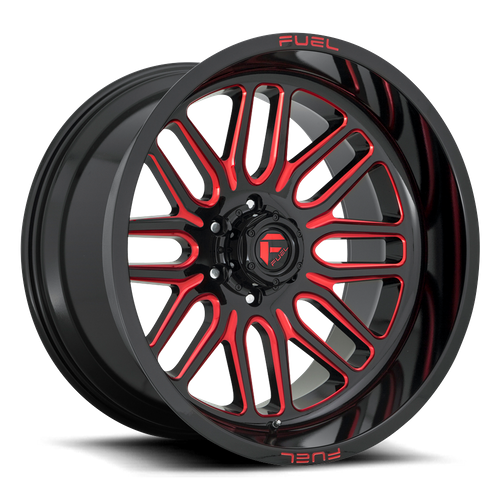 Fuel IGNITE Gloss Black Red Tinted Clear wheel