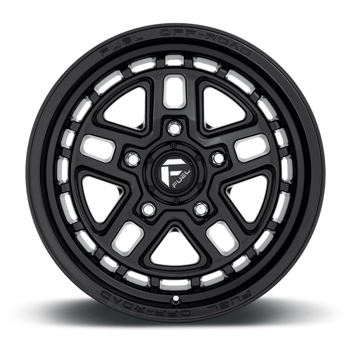 Fuel NITRO Matte Black wheel view 3