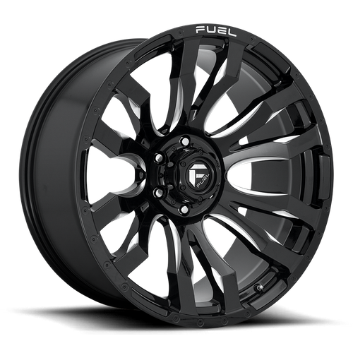 Fuel BLITZ Gloss Black Milled wheel